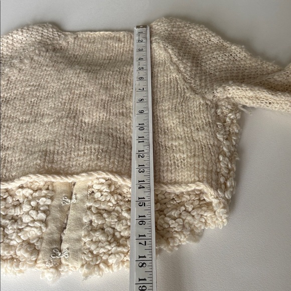 Sleeping on Snow Anthropologie Wool Blend Boucle Popcorn Cropped Cardigan Size S - Picture 11 of 11